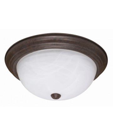 Nuvo Lighting 60/206 2 Light 13 inch Flush Mount Alabaster Glass