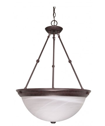 Nuvo Lighting 60/212 3 Light 20 inch Pendant Alabaster Glass