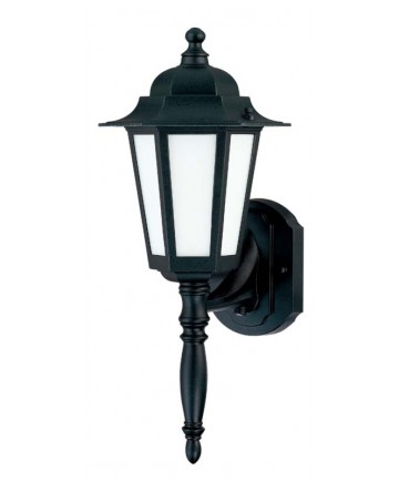 Nuvo Lighting 60/2203 Cornerstone ES 1 Light 18 inch CFL Wall Lantern with Satin White Glass 13w GU24 Incl.