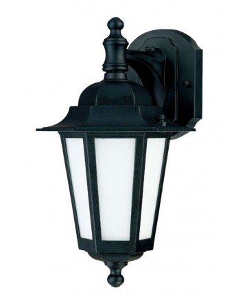 Nuvo Lighting 60/2206 Cornerstone ES 1 Light 13 inch CFL Wall Lantern with Satin White Glass 13w GU24 Incl.