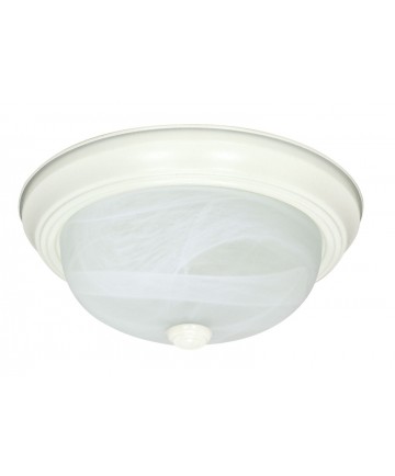 Nuvo Lighting 60/221 2 Light 11 inch Flush Mount Alabaster Glass