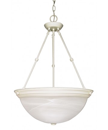 Nuvo Lighting 60/228 3 Light 20 inch Pendant Alabaster Glass