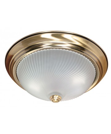 Nuvo Lighting 60/238 2 Light 13 inch Flush Mount Frosted Swirl Glass