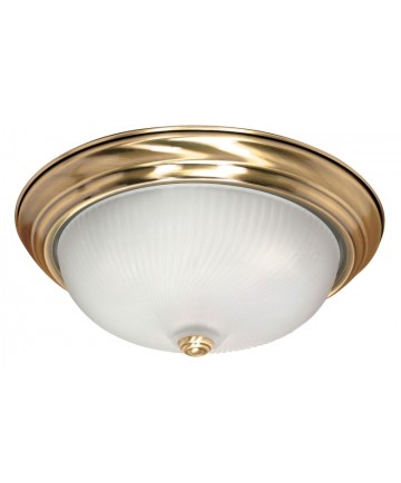 Nuvo Lighting 60/239 3 Light 15 inch Flush Mount Frosted Swirl Glass