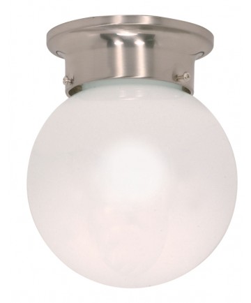 Nuvo Lighting 60/245 1 Light 6 inch Ceiling Mount White Ball