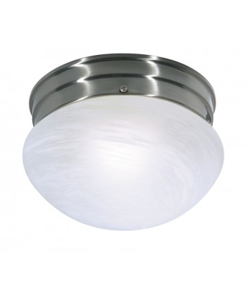 Nuvo Lighting 60/2633 1 Light ES Small Mushroom with Alabaster Glass (1) 13w GU24 Lamp Included