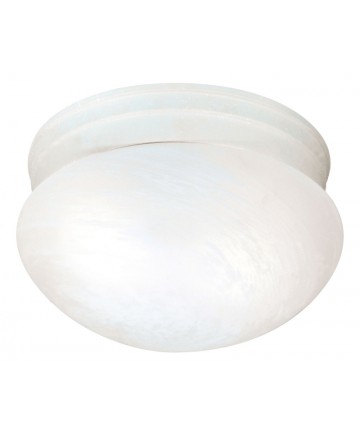 Nuvo Lighting 60/2637 2 Light ES Medium Mushroom with Alabaster Glass (2) 13w GU24 Lamps Included