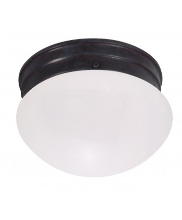 Nuvo Lighting 60/2641 8 in. Mushroom Mahogany Bronze Frosted Glass