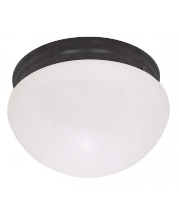 Nuvo Lighting 60/2645 2 Light 12" Flush with Frosted Glass Mahogany