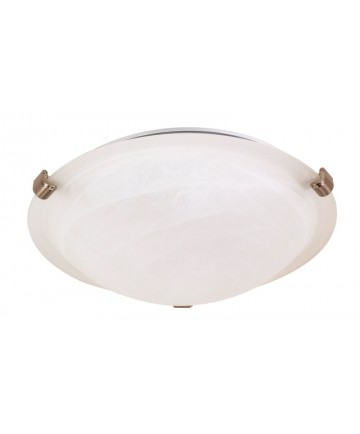 Nuvo Lighting 60/270 1 Light 12 inch Flush Mount Tri-Clip with Alabaster Glass