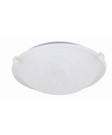 Nuvo Lighting 60/276 1 Light 12 inch Flush Mount Tri-Clip with Alabaster Glass