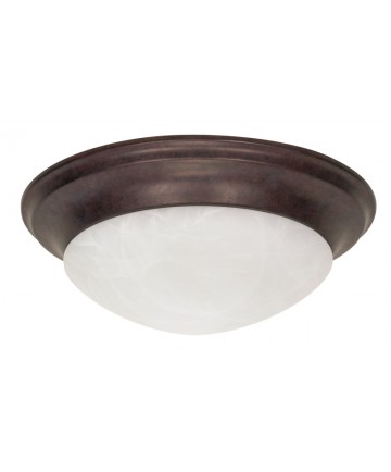 Nuvo Lighting 60/282 3 Light 17 inch Flush Mount Twist & Lock with Alabaster Glass