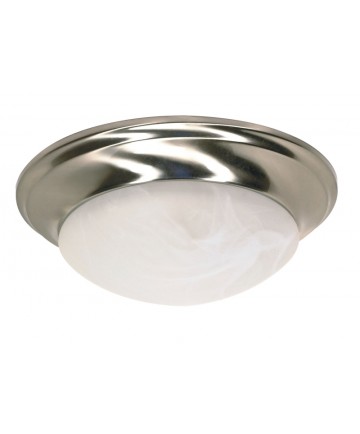 Nuvo 60/283 1 Light 12 inch Flush Mount Twist & Lock Alabaster