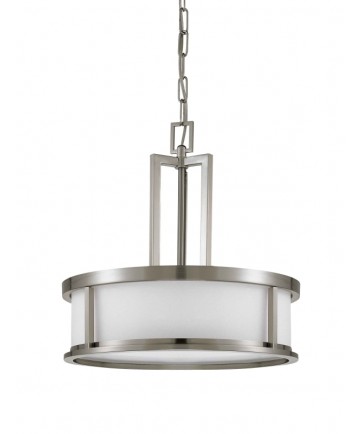 Nuvo Lighting 60/2857 Odeon 4 Light Pendant with Satin White Glass