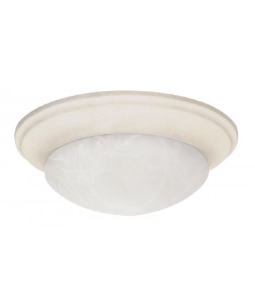 Nuvo Lighting 60/286 1 Light 12 inch Flush Mount Twist & Lock with Alabaster Glass