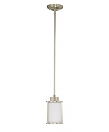 Nuvo Lighting 60/2866 Odeon 1 Light Mini Pendant with Satin White Glass