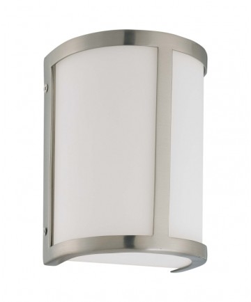 Nuvo Lighting 60/2868 Odeon 1 Light Wall Sconce with Satin White Glass