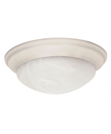 Nuvo Lighting 60/287 2 Light 14 inch Flush Mount Twist & Lock with Alabaster Glass