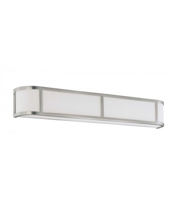 Nuvo Lighting 60/2875 Odeon 4 Light Wall Sconce with Satin White Glass
