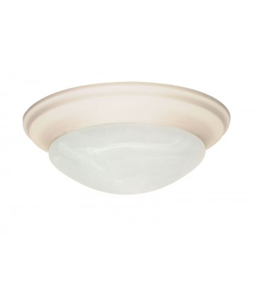 Nuvo Lighting 60/288 3 Light 17 inch Flush Mount Twist & Lock with Alabaster Glass