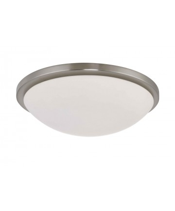 Nuvo Lighting 60/2947 Button ES 4 Light 17 inch 13w GU24 (included) Flush Dome with White Glass