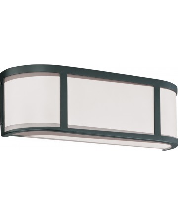 Nuvo Lighting 60/2972 Odeon 2 Light Wall Sconce with Satin White Glass