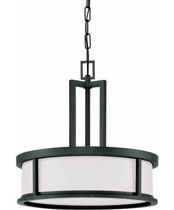 Nuvo Lighting 60/2978 Odeon 4 Light Pendant with Satin White Glass