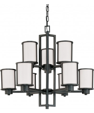 Nuvo Lighting 60/2979 Odeon 6 + 3 Light Chandelier with Satin White