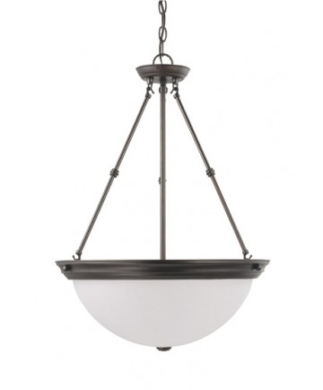 Nuvo Lighting 60/3153 3 Light 20 inch Pendant with Frosted White Glass