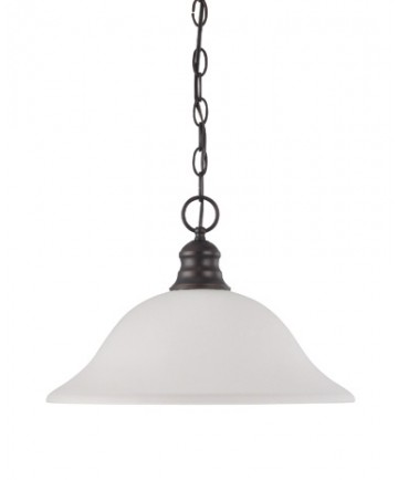 Nuvo Lighting 60/3173 1 Light 16 inch Pendant with Frosted White Glass