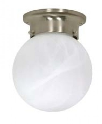 Nuvo Lighting 60/3189 1 Light 6 inch Ceiling Mount with Alabaster Glass (1) 13w GU24 Lamp Included