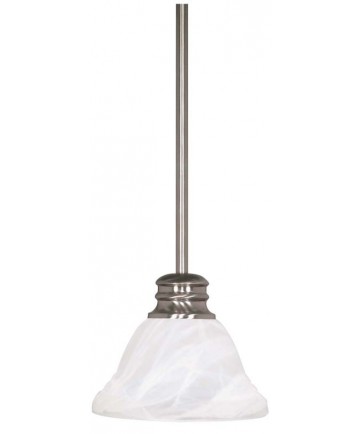 Nuvo Lighting 60/3197 Empire ES 1 Light 7 inch Mini Pendant with Alabaster Glass (1) 13w GU24 Lamps Incl.