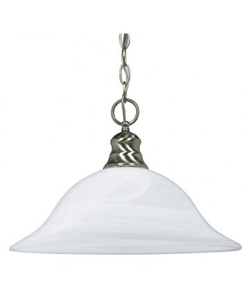 Nuvo Lighting 60/3198 1 Light 16 inch Pendant with Alabaster Glass (1) 18w GU24 Lamp Incl.