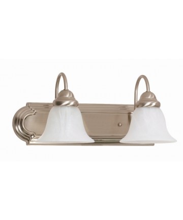 Nuvo Lighting 60/320 Ballerina 2 Light 18 inch Vanity with Alabaster Glass Bell Shades