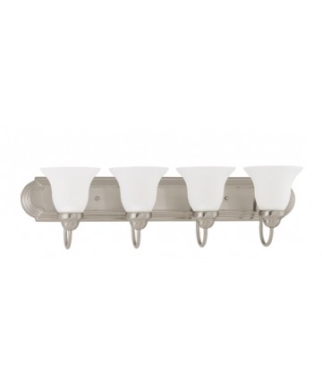 Nuvo Lighting 60/3281 Ballerina 4 Light 30 inch Vanity with Frosted White Glass