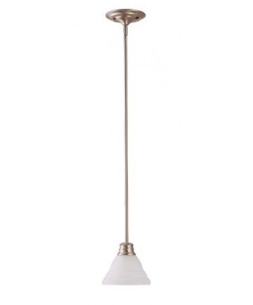 Nuvo Lighting 60/3307 Empire ES 1 Light 7 inch Mini Pendant with Frosted White Glass (1) 13w GU24 Lamps Incl.