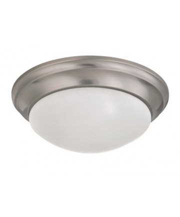 Nuvo Lighting 60/3315 2 Light 14 inch Flush Mount Twist & Lock with Frosted White Glass (2) 13w GU24 Lamps Incl.