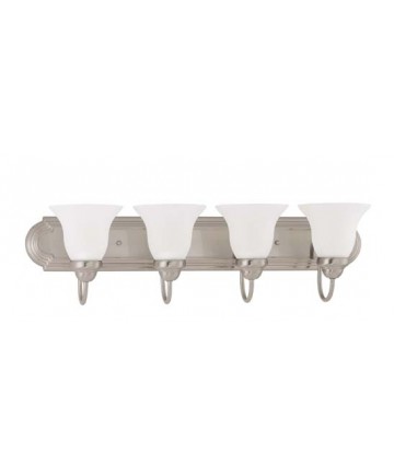 Nuvo Lighting 60/3324 Ballerina ES 4 Light 30 inch Vanity with Frosted White Glass (4) 13w GU24 Lamps Incl.
