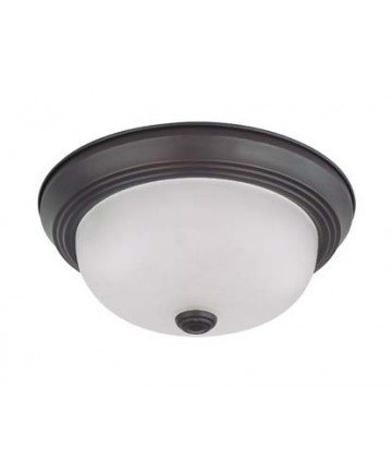 Nuvo Lighting 60/3335 2 Light 11 inch Flush Mount with Frosted White Glass (2) 13w GU24 Lamps Included