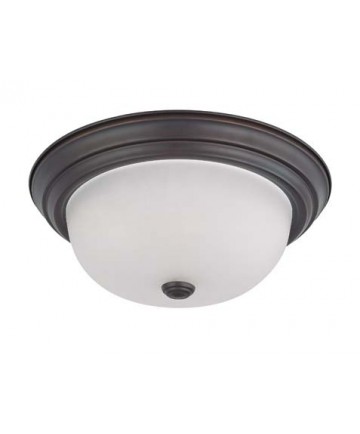 Nuvo Lighting 60/3336 2 Light 13 inch Flush Mount with Frosted White Glass (2) 13w GU24 Lamps Included