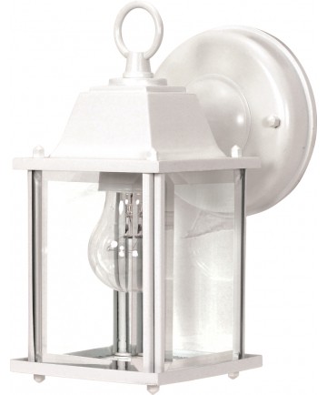 Nuvo Lighting 60/3463 1 Light 9" Wall Lantern Cube Lantern with Clear