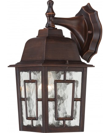 Nuvo Lighting 60/3485 Banyan 1 Light 12" Outdoor Wall with Clear Water