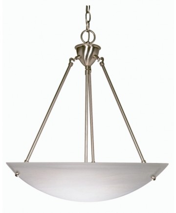 Nuvo Lighting 60/370 3 Light 23 inch Pendant Alabaster Glass Bowl