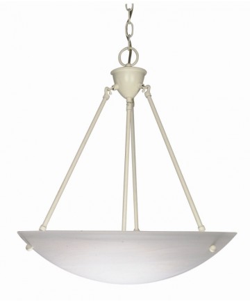 Nuvo Lighting 60/373 3 Light 23 inch Pendant Alabaster Glass Bowl