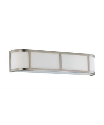 Nuvo Lighting 60/3803 Odeon ES 3 Light Wall Sconce with White Glass