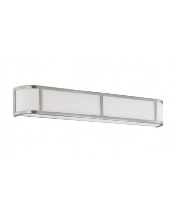 Nuvo Lighting 60/3804 Odeon ES 4 Light Wall Sconce with White Glass (4) 13w GU24 Lamps Included