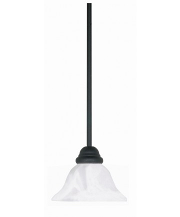 Nuvo Lighting 60/386 Castillo 1 Light 8 inch Mini Pendant with Hang-Straight Canopy