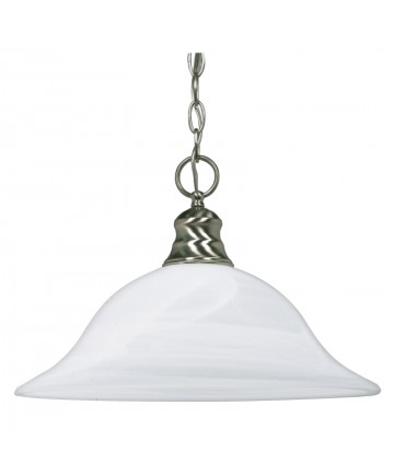 Nuvo Lighting 60/390 1 Light 16 inch Pendant Alabaster Glass