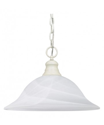 Nuvo Lighting 60/393 1 Light 16 inch Pendant Alabaster Glass