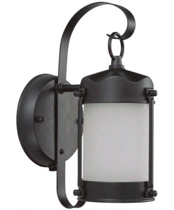 Nuvo Lighting 60/3946 1 Light Piper Outdoor Wall with Frosted Glass (1) 13w GU24 Lamp Included